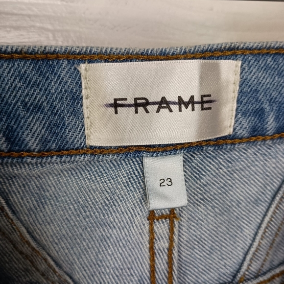 NWOT FRAME 90s Utility Loose High-Rise Straight-Leg Jeans $298 Size 23 - Picture 10 of 12